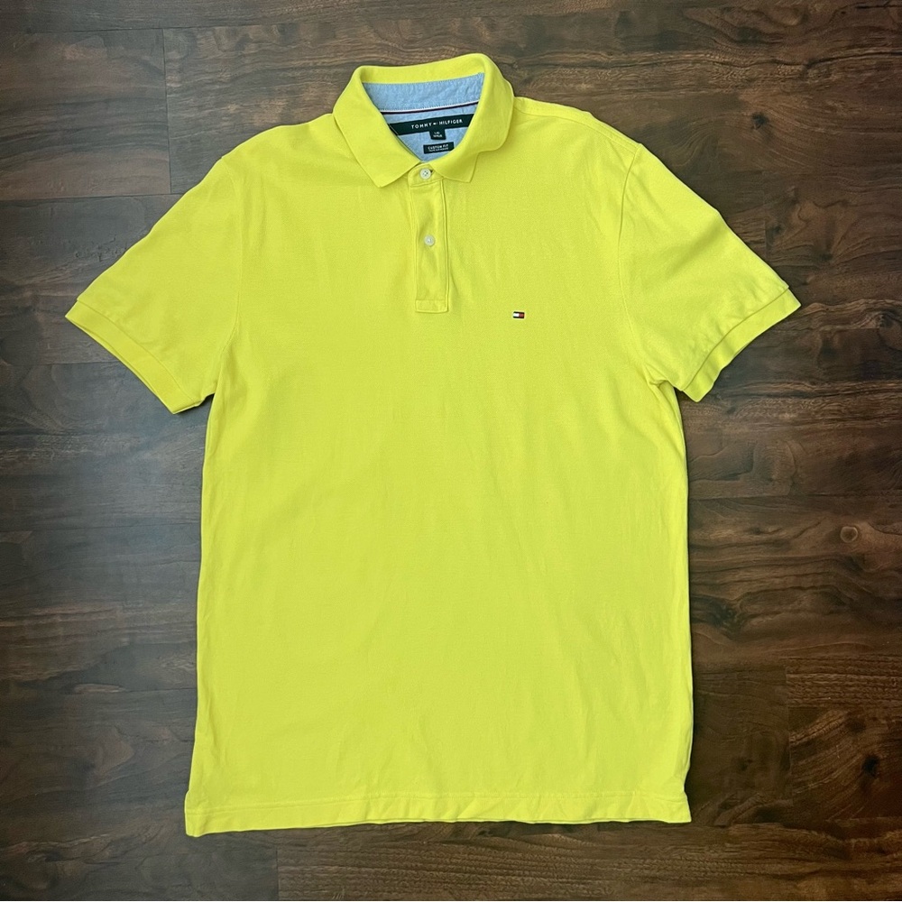 Tommy Hilfiger Men’s Yellow Short Sleeve Classic Polo Size L
